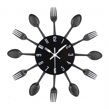 Creative metal cutlery wall clock