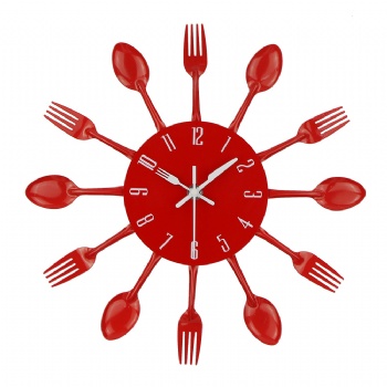 Creative metal cutlery wall clock