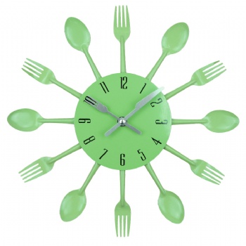 Creative metal cutlery wall clock