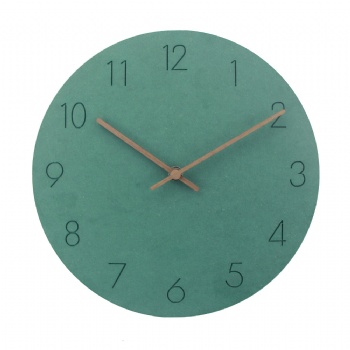 Simple wooden wall clock