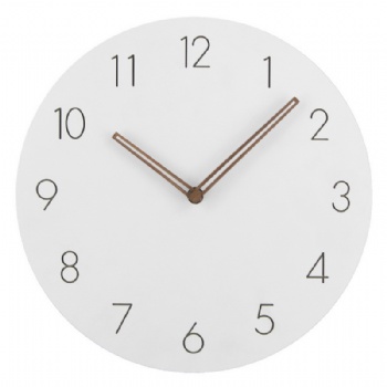 Simple wooden wall clock