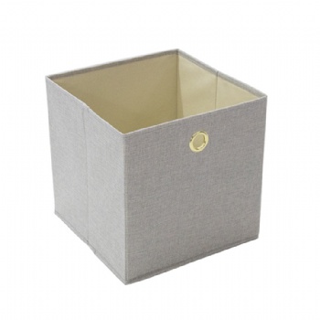 Imitation cotton and linen lidless storage box