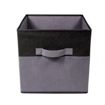 Non-woven color-block fabric storage box