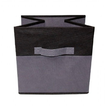 Non-woven color-block fabric storage box