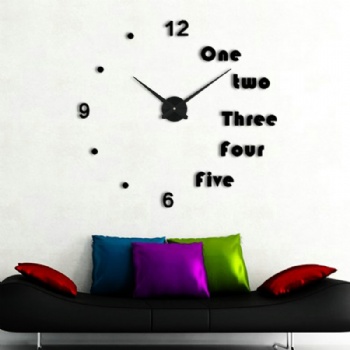 Oversized DIY wall clock