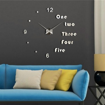 Oversized DIY wall clock