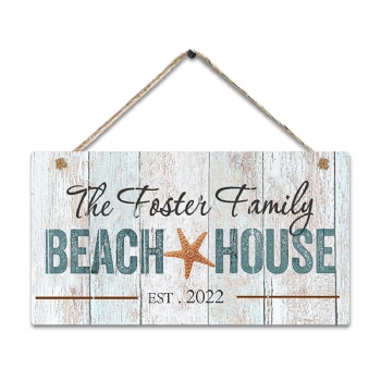 Summer wooden sign farmhouse wall