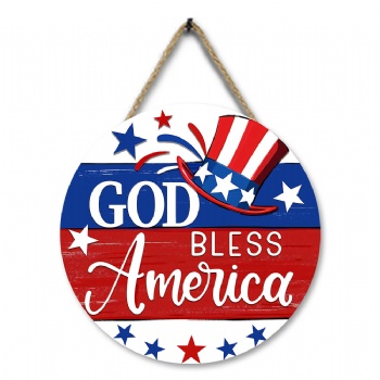 Independence Day wooden plaque