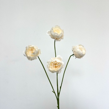 4 delicate peony artificial flowers