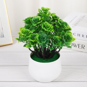 Artificial rose potted plant