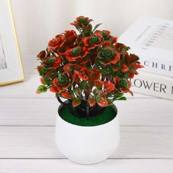 Artificial rose potted plant