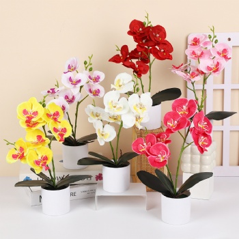 7 silk cloth artificial phalaenopsis