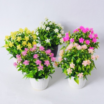 Artificial small plum blossom potted plant