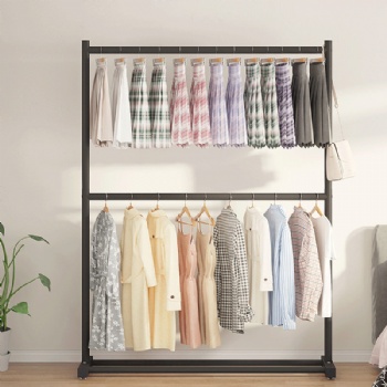 Double coat hangers, coat racks