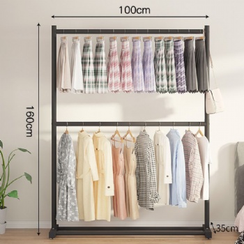 Double coat hangers, coat racks