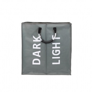 Aluminium handle double compartment laundry bag