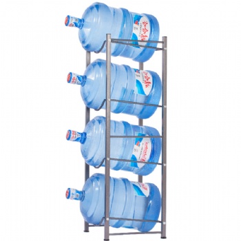 4-tier 5-gallon water shelving