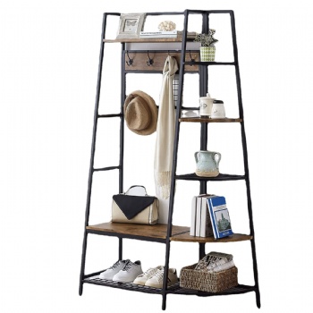 Shoe rack and coat rack in one