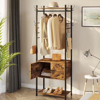 American-style foyer coat rack