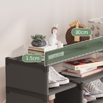 Assemble a simple multi-layer shoe rack