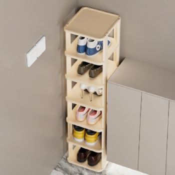 Multi-layer, space-saving shoe racks