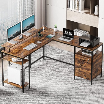 L-shaped desk