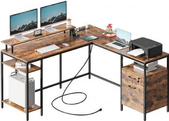 L-shaped desk