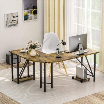 Modern and simple L-shaped corner table