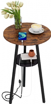 Side table with USB socket