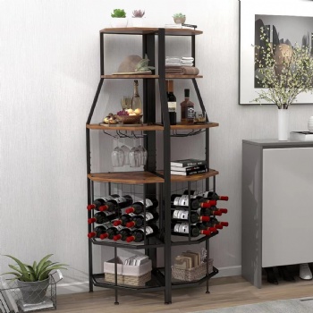 5-tier corner wine racks