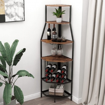 5-tier corner wine racks