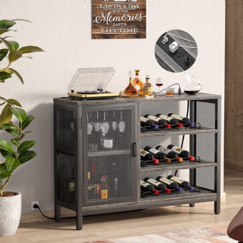 Wine cooler with power socket