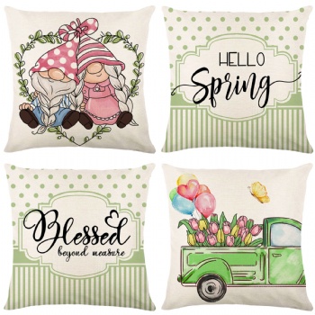 Spring print pillowcase