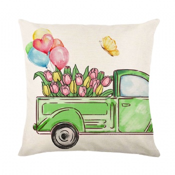 Spring print pillowcase