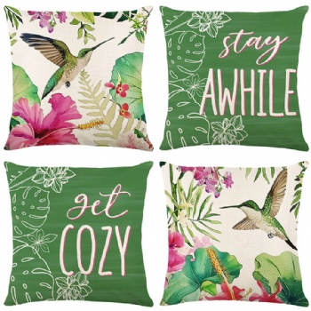 New flower and bird pillowcase