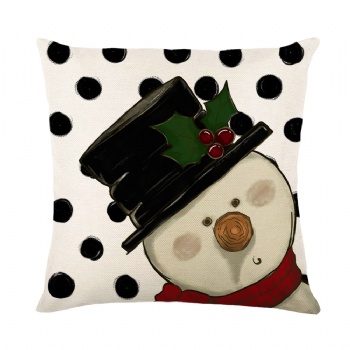 Christmas snowman pillowcase