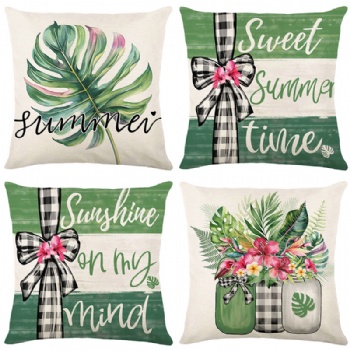 Pillowcases for greenery